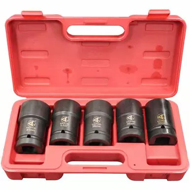 1 Inch Drive Deep Impact Socket Set - 5 Piece