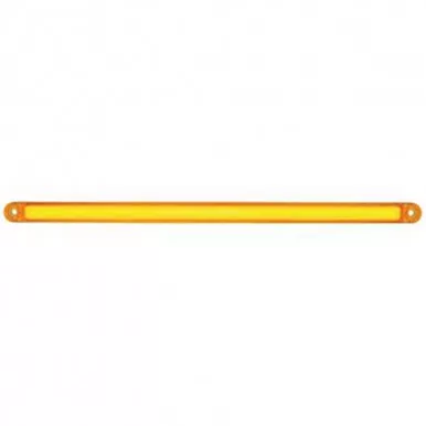 12 Inch 24 LED Dual Function GLO-Light W/ Chrome Bezel Amber LED / Amber Lens
