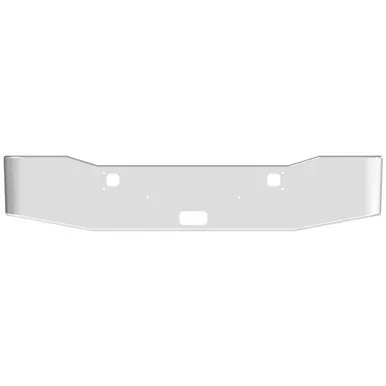 16 Inch Gullwing End Bumper W/ Mounting, Center Tow Top, & Tow/Hitch Holes For Kenworth W900L 1982-2010