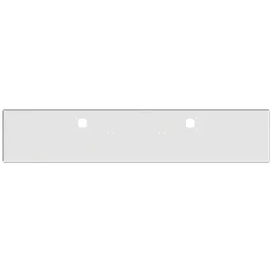 18 Inch Chrome Steel Boxed End Bumper W/ Mounting & Tow/Hitch Holes Stainless Steel For Kenworth W900A 1967-1981