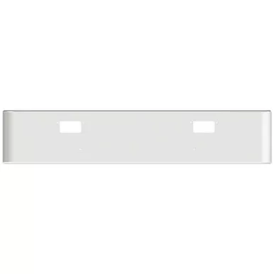 18 Inch Chrome Texas Rolled End Bumper, 7 Gauge W/ Tow Holes For Mack RW Superliner