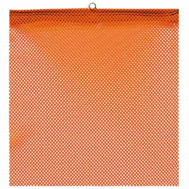18 X 18 Inch Heavy Duty Fluorescent Orange Safety Flag With Wire Loop
