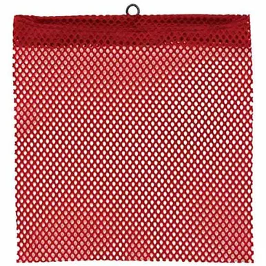 18 X 18 Inch Heavy Duty Red Mesh Safety Flag W/ Wire Loop
