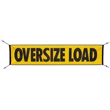 18 X 84 Inch Heavy Duty Laminated Oversized Load Banner W/ Bungee