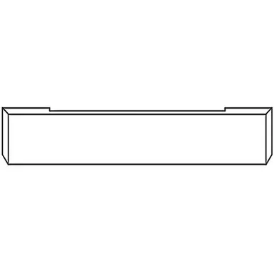 20 Inch Chrome Texas Boxed End Bumper, 10 Gauge For International 9900 Eagle