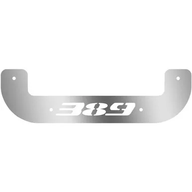 24 Inch Stainless Steel U-Shaped Mud Flap Weight With 389 Logo, Back Plate