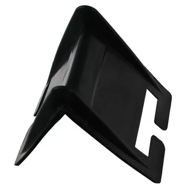 3.75 X 3.25 Inch Black Plastic Corner Protector For 2 Inch Straps - Set Of 10