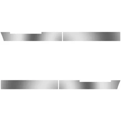 58 Inch Stainless Steel Blank Side Fairing Panels, 4 PC SET For Volvo VNL Gen II 730/780 2012 - 2018
