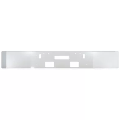6 Inch Break Back Bumper W/ Tow, Step & Fog Light Holes, 12 Inch 7 Gauge Chrome For Freightliner FLD112 & FLD120
