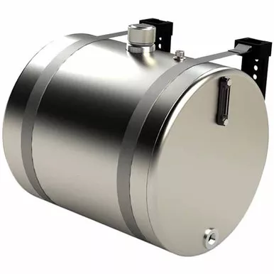 BESTfit Aluminum Round Hydraulic Tank Kit With Filler Breather Cap, Strainer 50 Gallon- 25 X 27 Inch