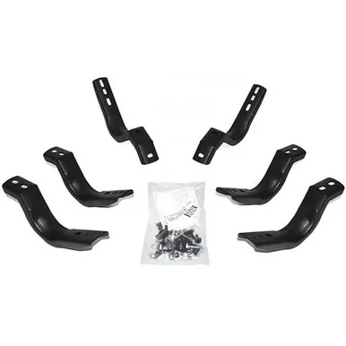 Black Steel Side Step Brackets For Ram 1500 Classic Crew Cab 2015-2019