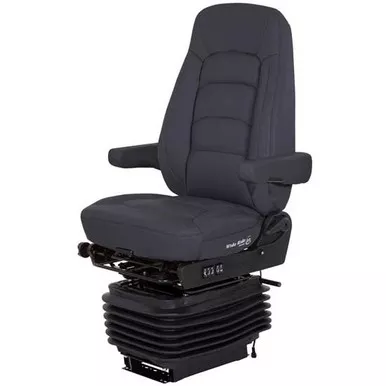 Bostrom Black Ultra-Leather Wide Ride +Serta HiPro Suspension Hi Back Seat W/ Heat & 16 Inch Armrests, Air Lumbar Support