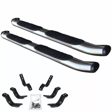 Chrome Composite Side Step Kit For Dodge Ram 1500, 2500HD, 3500HD Crew Cab