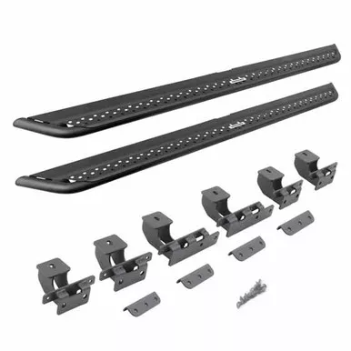 Go Rhino Black Steel Dominator DSS Cab Length Rock Sliders For Toyota 4Runner W/ 4 Doors