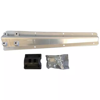 Minimizer 26.5 Inch Liquid Platium Poly Tapered Fender Bracket W/ Block, Hardware