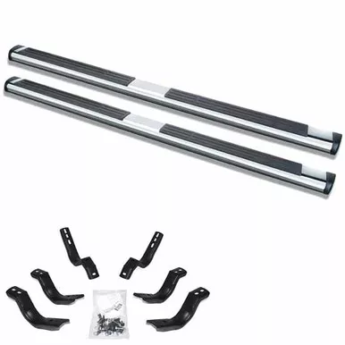 Polished Stainless Steel Side Step Kit For Nissan Titan Crew Cab 2004-2015