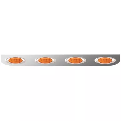 Stainless Steel Light Bracket W/ 4 P1 Amber/Amber LEDs