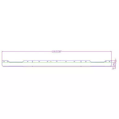 Stainless Steel Spoiler For Mack CX613 SBA Bumper